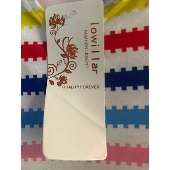 NWT Lowillar Kid's Colorful Blouse Top Shirt Short Sleeve Collar Size 150 (7) - Picture 5 of 5